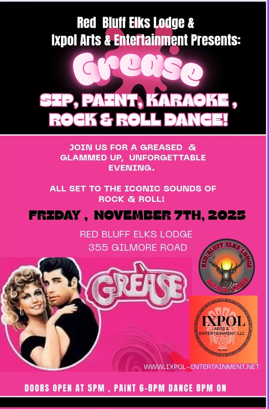 Greased Lightning Night! ✨🖌🎨🎤🍹🕺💃🎬